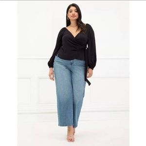 Eloquii wide leg,light distress Jean sz 18. HARD to find!